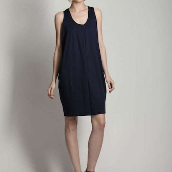 Jil Sander Dresses & Skirts - Jil Sander Convertible Neckline Navy Dress